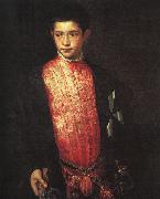  Titian Portrait of Ranuccio Farnese oil painting on canvas